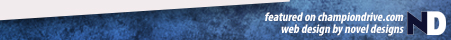 Featured on Championdrive.com - Web Design by Novel Designs
